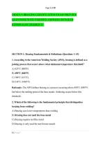 Oracca Brazing Certification Exam Prep 2026 &NewLine;Questions With Verified Answers Detailed &NewLine;Rationales Graded A&plus; 