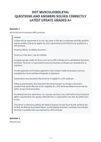 Dot Musculoskeletal&NewLine;Questions And Answers Solved Correctly&NewLine;Latest Update Graded A&plus;