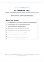 AP Statistics 2027 Practice Exams&colon; 84 Multiple-Choice and 8 Free-Response Questions with Full Solutions and Scoring Rubrics