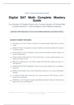Digital SAT Math Complete Mastery Guide 2026-2027&colon; Every Formula&comma; Every Trap&comma; 20 Practice Questions with Full Solutions