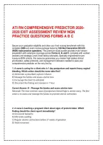 Ati Rn Comprehensive Predictor 2026 Exit Assessment Review  Ngn Practice Questions Forms A B C