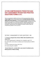 Ati Rn Comprehensive Predictor 2026 Exit Assessment Review  Ngn Practice Questions Forms A B C
