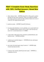 PEAT 4 Complete Exam Study Questions &NewLine;with 100&percnt; Verified Answers &vert; Brand New &NewLine;Edition 