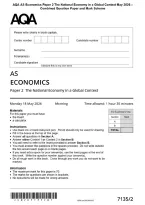 AQA AS Economics Paper 2 The National Economy in a Global Context May 2026 &NewLine;Combined Question Paper and Mark Scheme