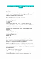 Fin 306 Final Exam Questions And Answers Rated A Latest Update 2026