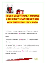 NCCER Electrical Level 1 Module 9 &lpar;2026&sol;2027&rpar; &vert; Exam Questions & Answers &vert; Conductors&comma; Wire Sizes&comma; Cable Types & NEC Requirements &vert; NCCER