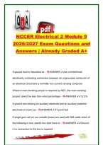 NCCER Electrical Level 2 Module 9 &lpar;2026&sol;2027&rpar; &vert; Grounding & Bonding Exam Questions and Answers &vert; NEC Article 250