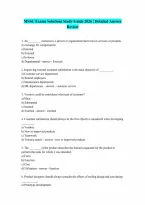 MSSC Exams Questions and Answers with Solutions QUESTIONS AND ANSWERS RATED A LATEST UPDATE 2026