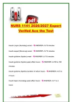 NURS 1141 Exam 2026&sol;2027 &vert; Insulin Pharmacology Questions & Answers &vert; Onset&comma; Peak&comma; Duration&comma; Rapid & Long-Acting Insulin