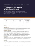 DFCS 605 Lab 4 Digital Forensic Investigation &vert; FTK Imager&comma; Metadata&comma; RTF Hash Verification & Windows Registry &vert; UMGC 2026
