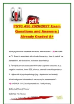 PSYC 450 Exam 2026&sol;2027 &vert; 100&plus; Questions & Answers &vert; Developmental Neuropsychology&comma; Intellectual Disability&comma; Down Syndrome&comma; Fragile X & Learning Disorders