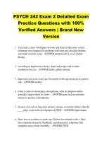 PSYCH 242 Exam 2 Detailed Exam &NewLine;Practice Questions with 100&percnt; &NewLine;Verified Answers &vert; Brand New &NewLine;Version 