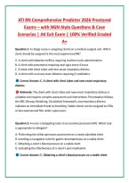 ATI RN Comprehensive Predictor 2026 Proctored &NewLine;Exams &ndash; with NGN-Style Questions & Case &NewLine;Scenarios &vert; Ati Exit Exam &vert; 100&percnt; Verified Graded &NewLine;A&plus;