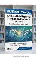Solutions Manual for Artificial Intelligence&colon; A Modern Approach &lpar;4th Edition&rpar; by Stuart J&period; Russell & Peter Norvig &ndash; Verified Answers PDF&NewLine;