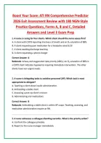 Boost Your Score&colon; ATI RN Comprehensive Predictor &NewLine;2026 Exit Assessment Review with 180 NGN-Style &NewLine;Practice Questions&comma; Forms A&comma; B and C&comma; Detailed &NewLine;Answers and Level 3 Exam Prep 