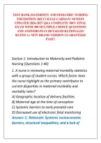 Test Bank&semi;Maternity And Pediatric Nursing 5Th Edition &lpar;Ricci Kyle Carman&rpar; Newest Updated 2026-2027 Q&A Complete 100&percnt; Final Exam With 300 Multiple-Choice Questions And Answers Plus Detailed Rationales Rated A&plus; New Brand Version Guaranteed Pass&excl;&excl;