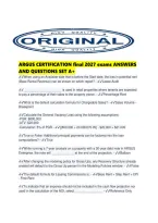 Argus Certification Final 2027 Exams Answers And Questions Set A&period;pdf