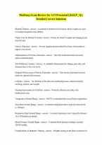 ATI MedSurg proctored Exam review Questions and Answers 100 Pass