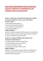 Mscp Exam Comprehensive Practice Questions 2026&sol;2027&colon; Menopause&comma; Perimenopause&comma; And Hormone Therapy Master Review