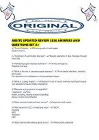 Absite Updated Review 2026 Answers And Questions Set A&period;pdf