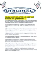 Aceable Agent Real Estate 2 Correct 2027 Answers And Questions Set A&period;pdf