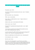 Mls Ascp Exam Recall Questions And Answers Rated A Latest Update 2026