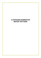 Cltm Board Examination&NewLine;Master Test Bank&NewLine;