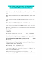 Pathfinder Written Sling Load Exam 2026 Actual Questions And Answers Solved And A Guaranteed