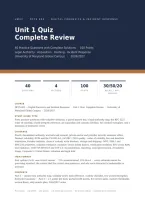 UMGC DFCS 605 Unit 1 Quiz &vert; Questions & Answers &vert; Complete Review &vert; 2026&sol;2027 Updated