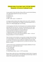 NUR 2063 Pathophysiology Exam 2 Latest 20262027Actual Questions and Answers 100 CorrectRasmussen QUESTIONS AND ANSWERS RATED A LATEST UPDATE 2026