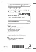 Edexcel GCSE Computer Science &vert; 1CP2&sol;01 Question Paper &vert; June 2026