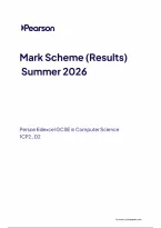 Edexcel GCSE Computer Science &vert; 1CP2&sol;02 Mark Scheme &vert; June 2026