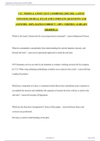 CCC Module 4 Post-Test Combined &vert; Practice Questions & Answers