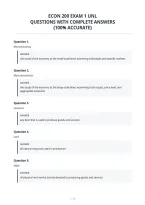 Econ 200 Exam 1 Unl&NewLine;Questions With Complete Answers&NewLine;&lpar;100&percnt; Accurate&rpar;