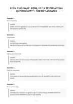 Econ 1100 Exam 1 Frequently Tested Actual&NewLine;Questions With Correct Answers&NewLine;