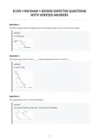 Econ 1100 Exam 1 Review Expected Questions&NewLine;With Verified Answers&NewLine;