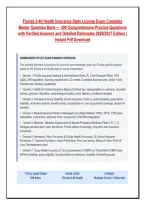 FLORIDA 2-40 HEALTH INSURANCE STATE LICENSE EXAM ULTIMATE STUDY BUNDLE &vert; FULL FL STATUTES&comma; 500&plus; VERIFIED PRACTICE QUESTIONS&comma; HMO&sol;PPO & EXPERT RATIONALES &mdash; GRADED A&plus;