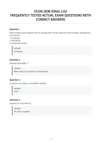 Econ 2030 Final Lsu&NewLine;Frequently Tested Actual Exam Questions Withcorrect Answers