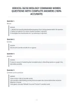 Edexcel Igcse Biology Command Words&NewLine;Questions With Complete Answers &lpar;100&percnt;&NewLine;Accurate&rpar;&NewLine;