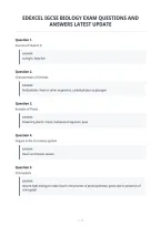 Edexcel Igcse Biology Exam Questions And&NewLine;Answers Latest Update