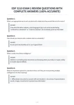 Edf 3210 Exam 2 Review Questions With&NewLine;Complete Answers &lpar;100&percnt; Accurate&rpar;&NewLine;