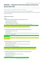 MEDAIDE Medication Aide Certification&colon; Pharmacology & Drug Class Review &ndash; 100 Practice Questions &lpar;PDF&rpar; &vert; 2026&ndash;2027 &vert; Medication Aide Exam Preparation