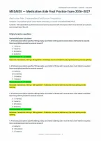 MEDAIDE Medication Aide Certification&colon; Comprehensive Final Practice Exam &ndash; 150 Questions &lpar;PDF&rpar; &vert; 2026&ndash;2027 &vert; Medication Aide Exam Preparation
