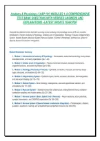 ANATOMY & PHYSIOLOGY I &lpar;A&P 101&rpar; MODULES 1&ndash;8 ULTIMATE STUDY BUNDLE &vert; ALL 8 CORE MODULES&comma; 800&plus; VERIFIED PRACTICE QUESTIONS&comma; HISTOLOGY SLIDES&comma; ACTION POTENTIALS & EXPERT RATIONALES &mdash; GRADED A&plus;