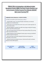 FEMA IS-700&period;B NIMS ULTIMATE STUDY BUNDLE &vert; FULL NATIONAL INCIDENT MANAGEMENT SYSTEM MANUAL&comma; 500&plus; VERIFIED PRACTICE QUESTIONS&comma; NIMS GUIDING PRINCIPLES&comma; ICS&sol;EOC STRUCTURES & EXPERT RATIONALES &mdash; GRADED A&plus;