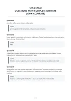 Cpce Exam&NewLine;Questions With Complete Answers&NewLine;&lpar;100&percnt; Accurate&rpar;&NewLine;