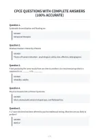 Cpce Questions With Complete Answers&NewLine;&lpar;100&percnt; Accurate