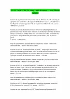 WGU C268 Study Guide for EXCEL PA Questions and Answers 100 Pass