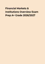 Financial Markets & Institutions Overview &ndash; Key Concepts&comma; Questions & Rationales&NewLine;&NewLine;