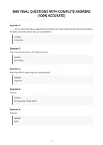 Emr Final Questions With Complete Answers&NewLine;&lpar;100&percnt; Accurate&rpar;